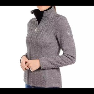 Grey SPYDER cable sweater